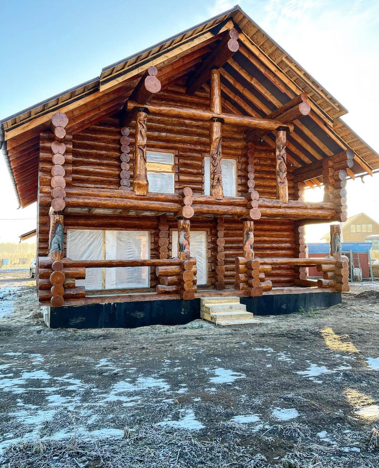 сруб дома, дом из оцилиндрованного бревна викинг, дом из бревна, дома из оцилиндрованного бревна, дом из сруба