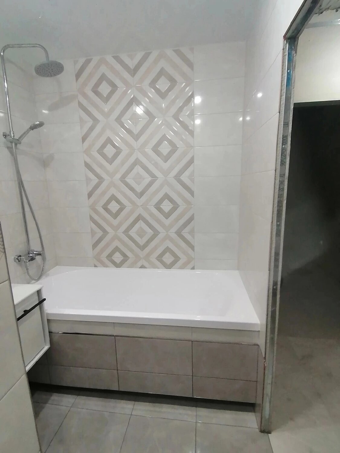 плитка монте тиберио kerama marazzi, плитка ванная, ремонт ванной, отделка ванной, настенная плитка