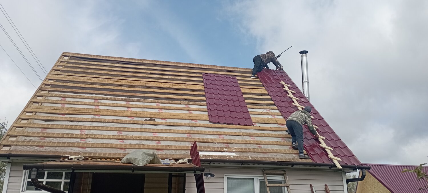 монтаж кровли, кровельные работы, монтаж крыши, металлочерепица на крышу, кровли