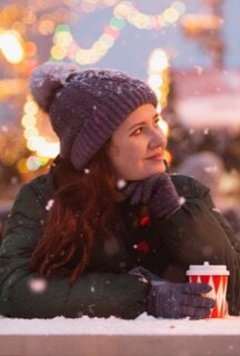 девушка, женщина, человек, девушка зима, фотосессия