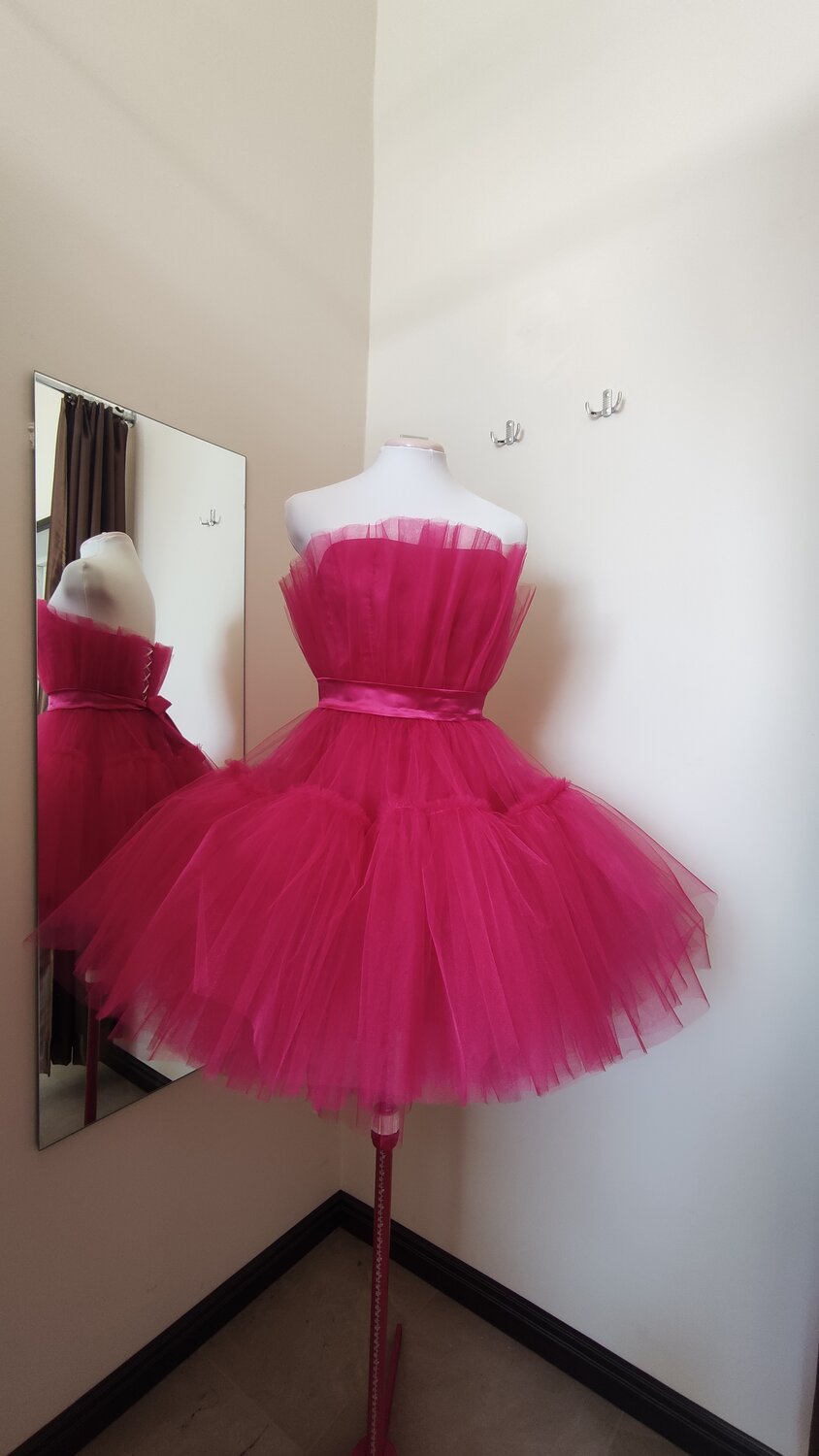розовое платье пачка, платье пачка, giambattista valli hm розовое платье, бальные платья