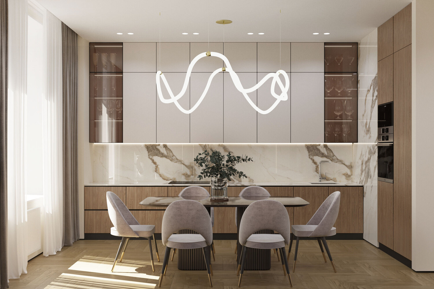 кухни в современном стиле, интерьеры кухни в современном стиле, интерьер кухни, интерьер дизайн кухни, дизайн кухни современный