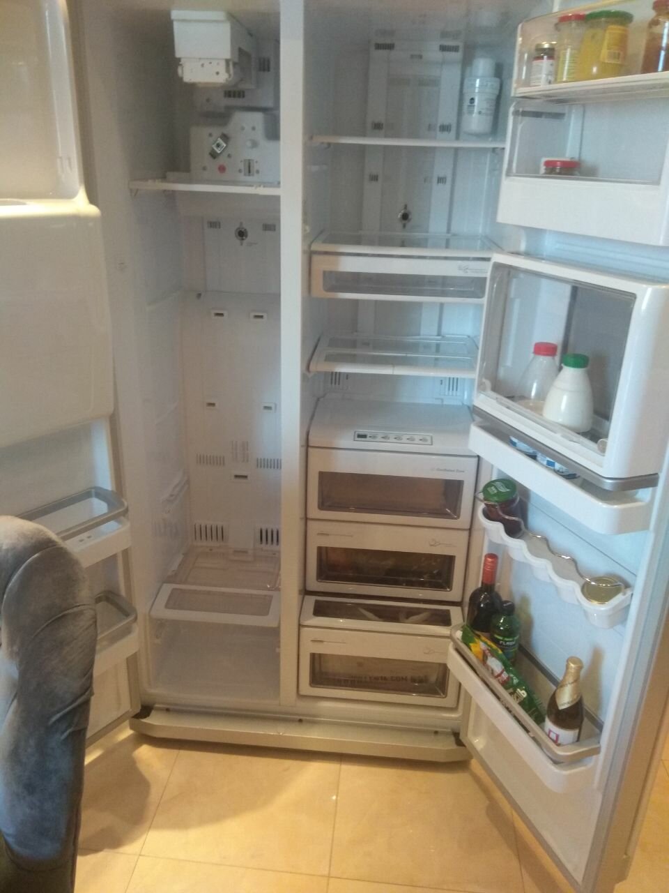 холодильник samsung no frost, двухкамерный холодильник, холодильник samsung no frost rl33, холодильник бу, холодильник хотпоинт аристон