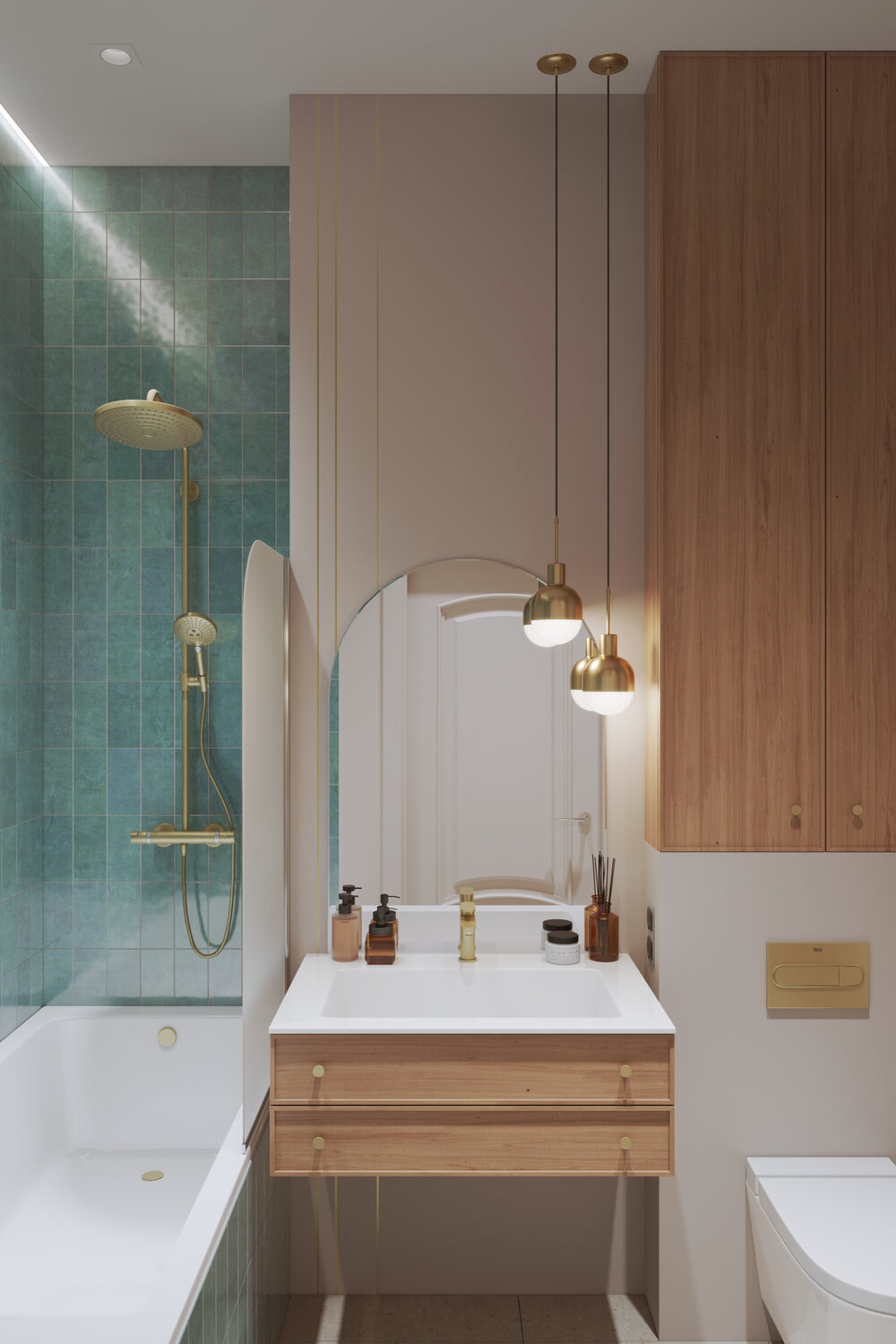 интерьер небольшой ванной, дизайн небольшой ванной, дизайн ванной комнаты, современный дизайн ванной, интерьер ванной