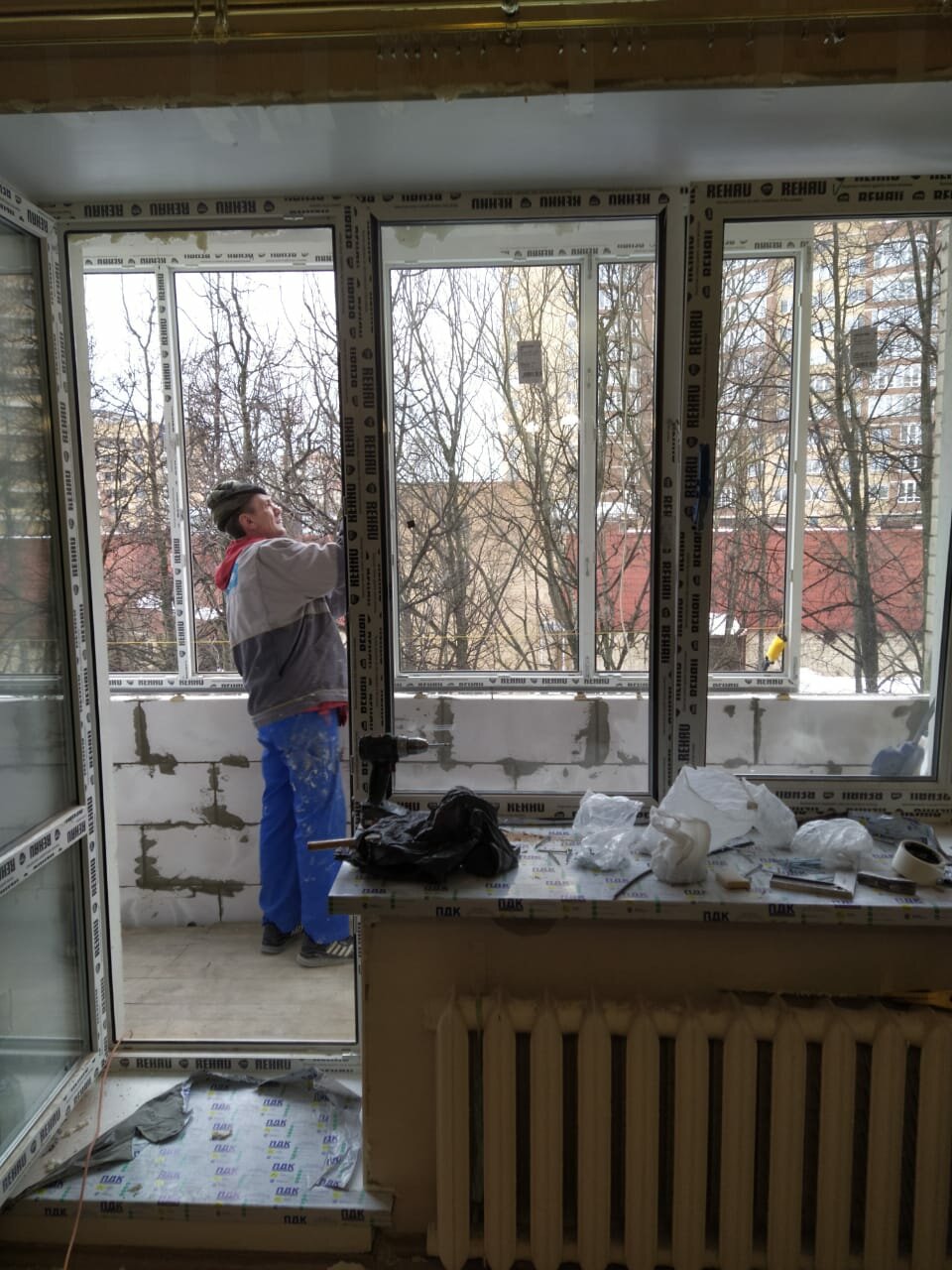 окна, монтаж балконного блока, пластиковое окно, старые окна и окна пвх, демонтаж балконного блока