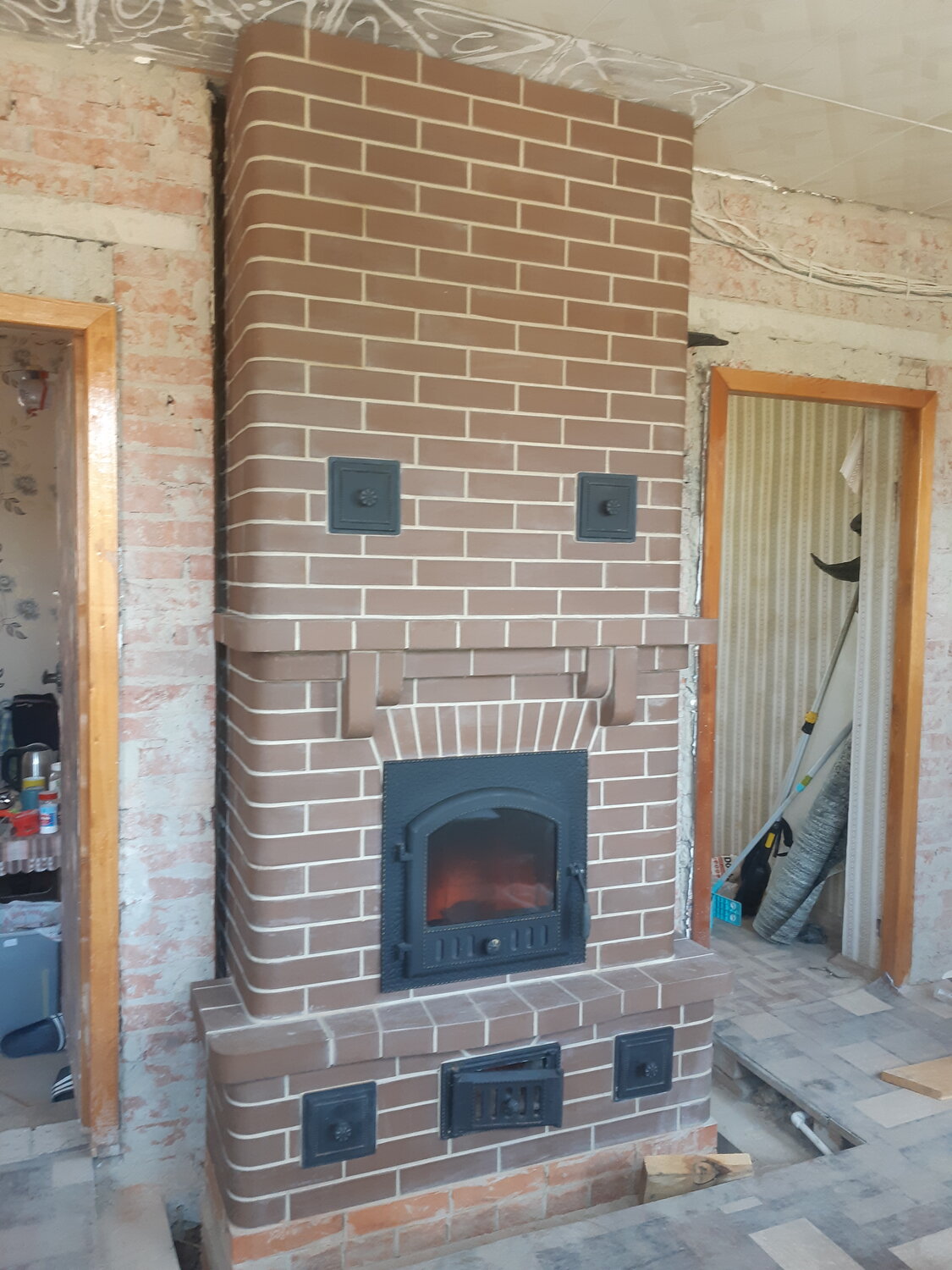 отопительная печь из кирпича, печки из кирпича для дома, кирпичная печь для дома, кирпичная печь, кирпичная печка для дома