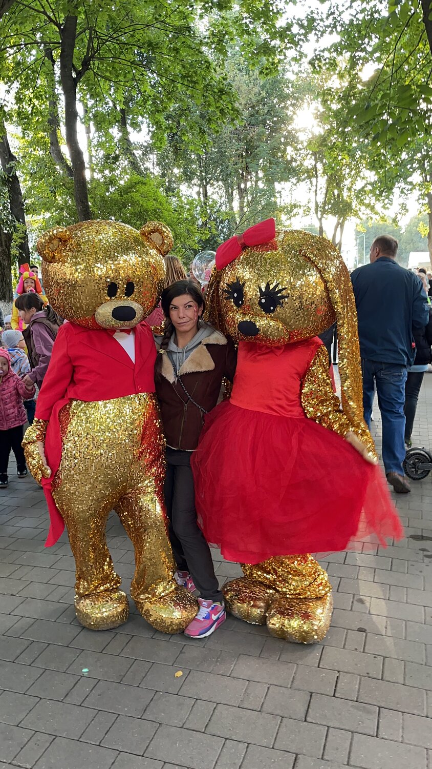 ростовая кукла мишка тедди, центральный парк тула, ростовая кукла мишка, тульский парк, игрушка