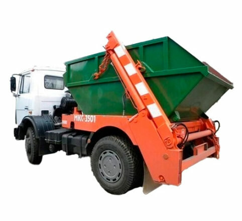 бункеровоз маз, маз мкс-3501-8м 3 разгрузка, мусоровоз маз, маз бункеровоз 5550в2, мусоровоз газ