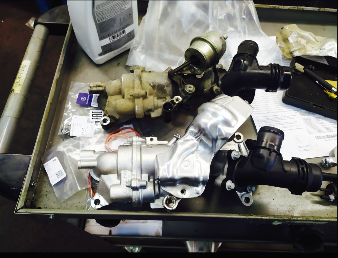 mercedes-benz a2742000601 водяной насос, помпа 274 мотор мерседес, mercedes a 274 200 06 01 насос водяной, помпа м274, помпа мерседес m274.920