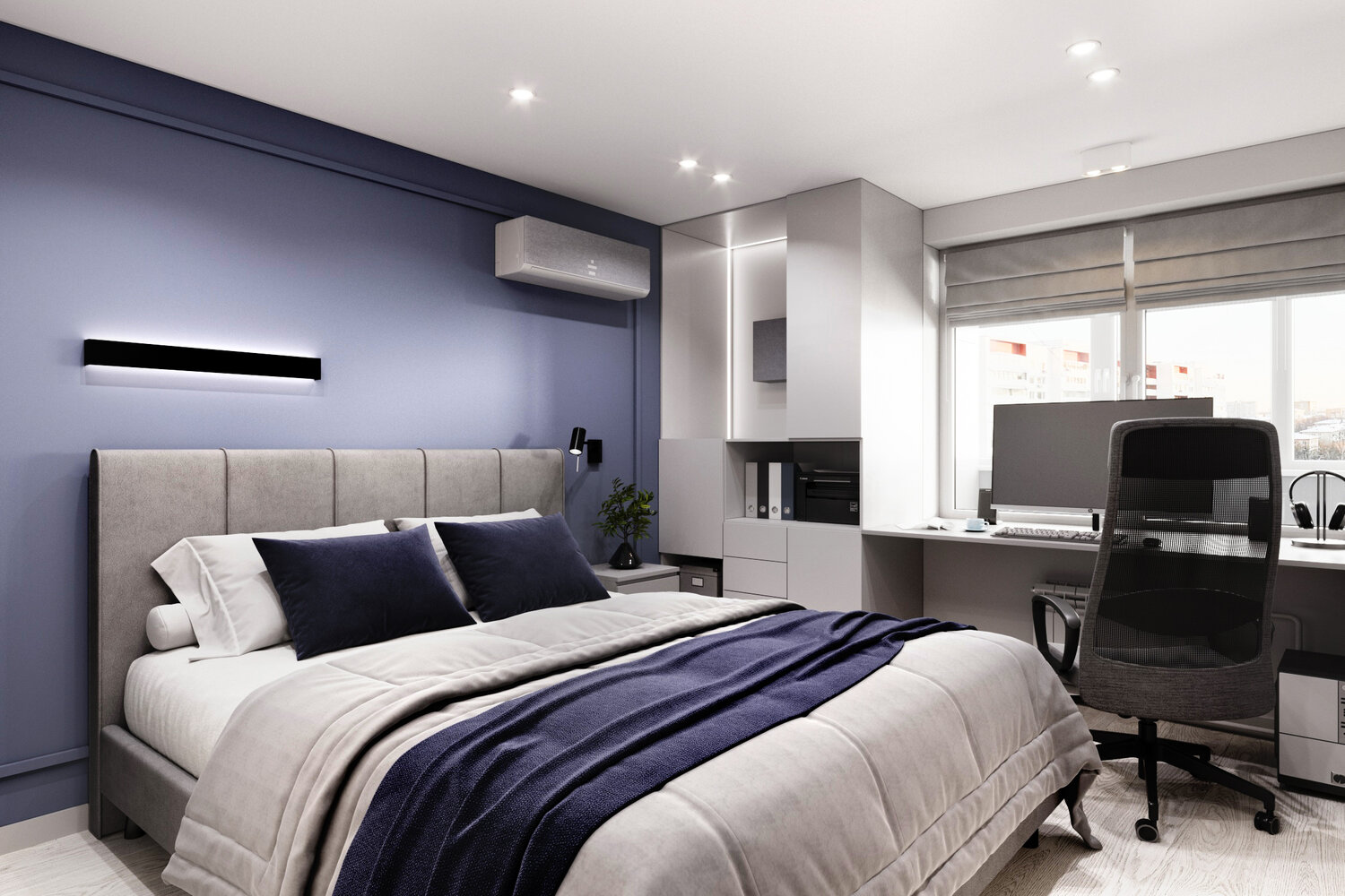 дизайн интерьера, дизайн интерьера спальни, интерьер для спальни, спальня в современном стиле, спальная комната дизайн