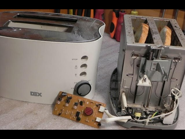 тостер philips, ремонт тостера, тостер vitek vt-1572, тостер vitek vt-9001, кухонная техника