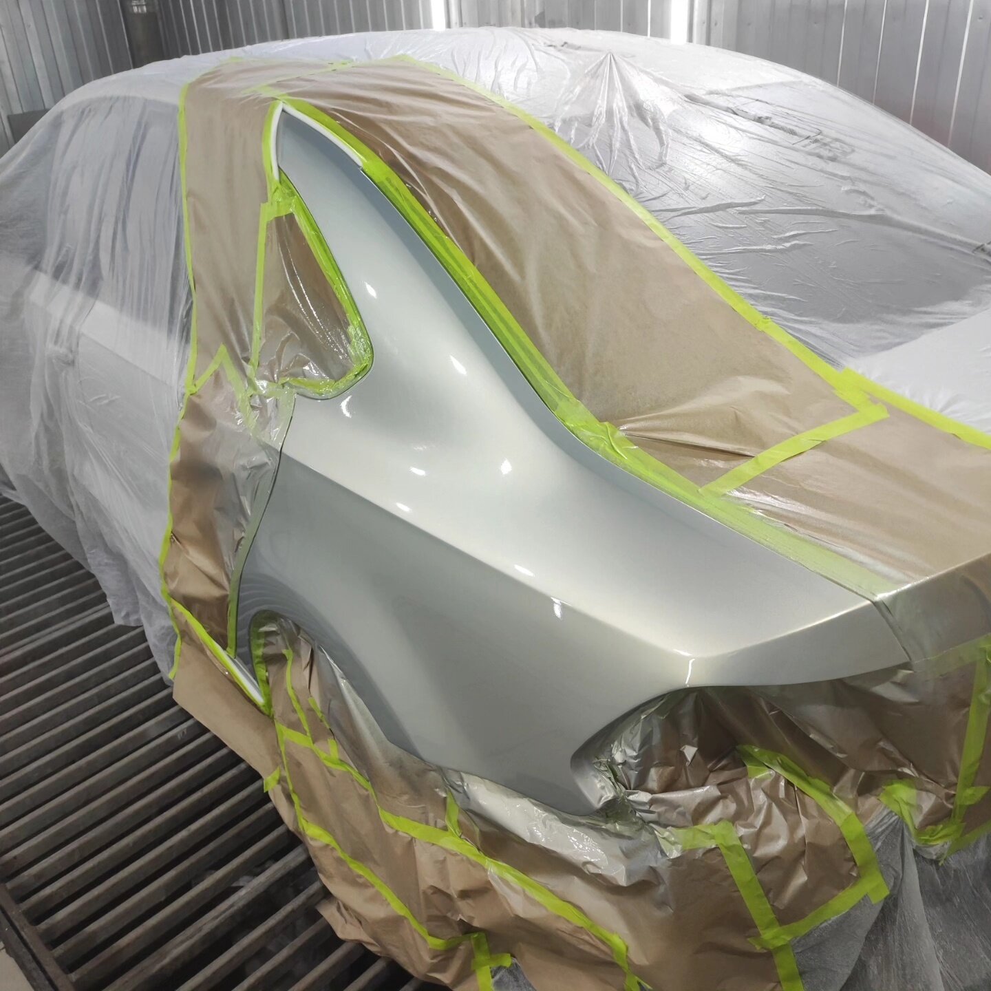 покраска авто, покраска кузова, автопокраска, покраска авто в серебристый металлик, покраска автомобилей