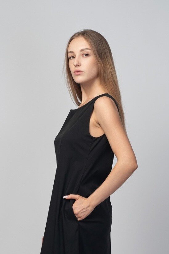 платье bershka черное, девушка, платье женские, черное платье женское, платье баллон