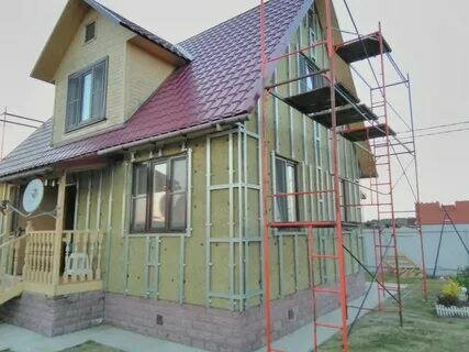 утепление дома под сайдинг, утеплить дом снаружи под сайдинг, каркас под сайдинг, обшивка фасада, обшиваем дом сайдингом