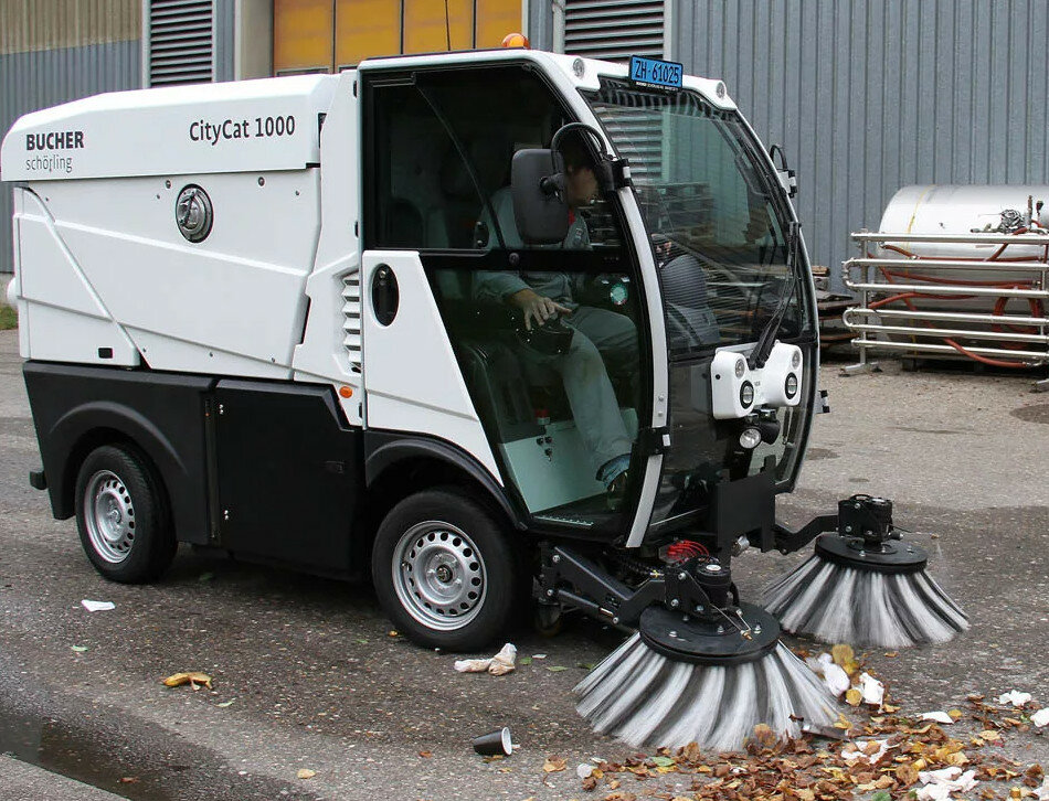 подметально вакуумная citycat 2020 bucher, подметально уборочная машина, бухер ситикэт 1000, вакуумная подметально уборочная машина, citycat 1000