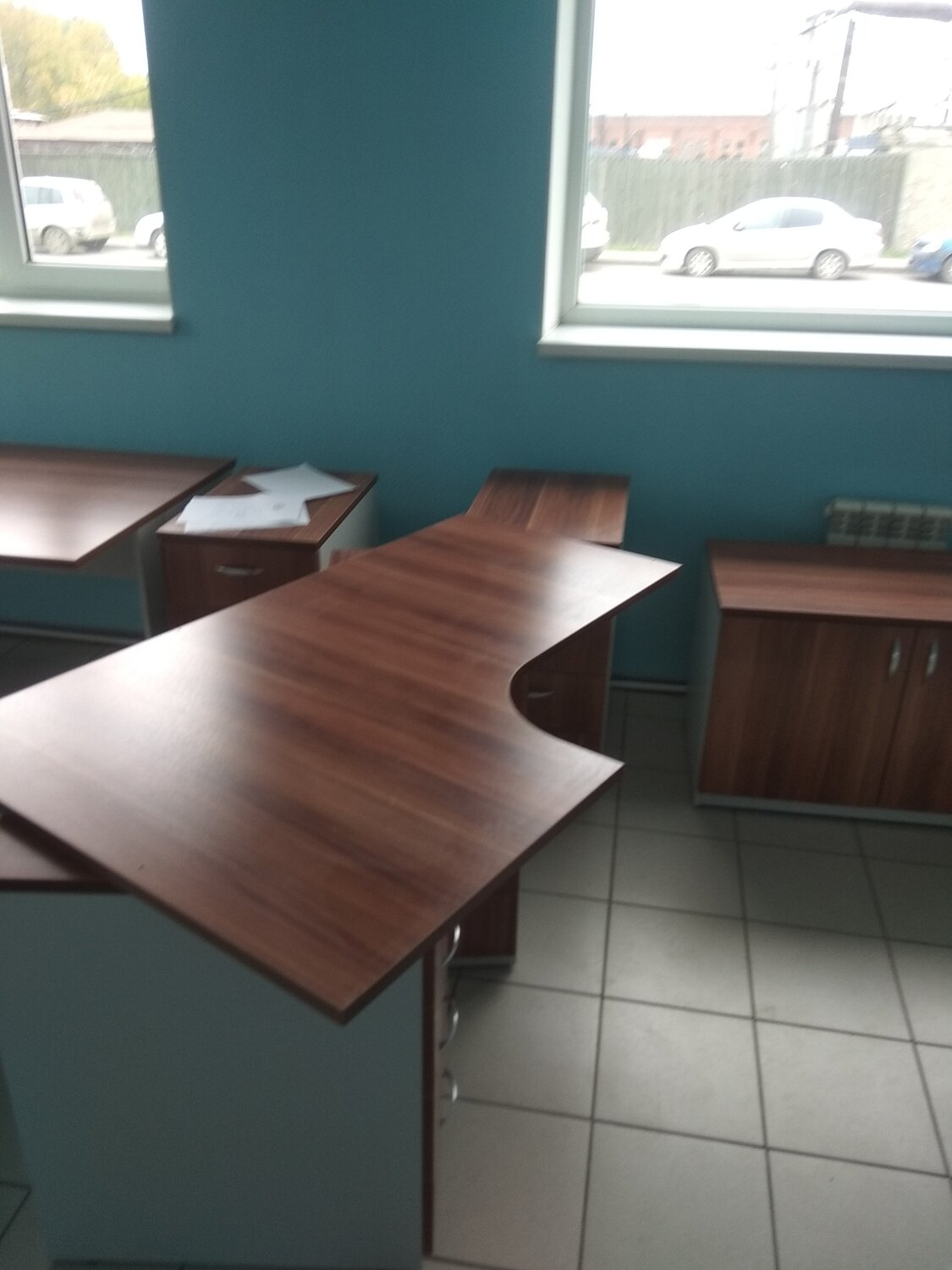стол угловой офисный с тумбой стимул 14s1, стол офисный угловой, офисная мебель, мебель, стол офисный угловой с тумбой
