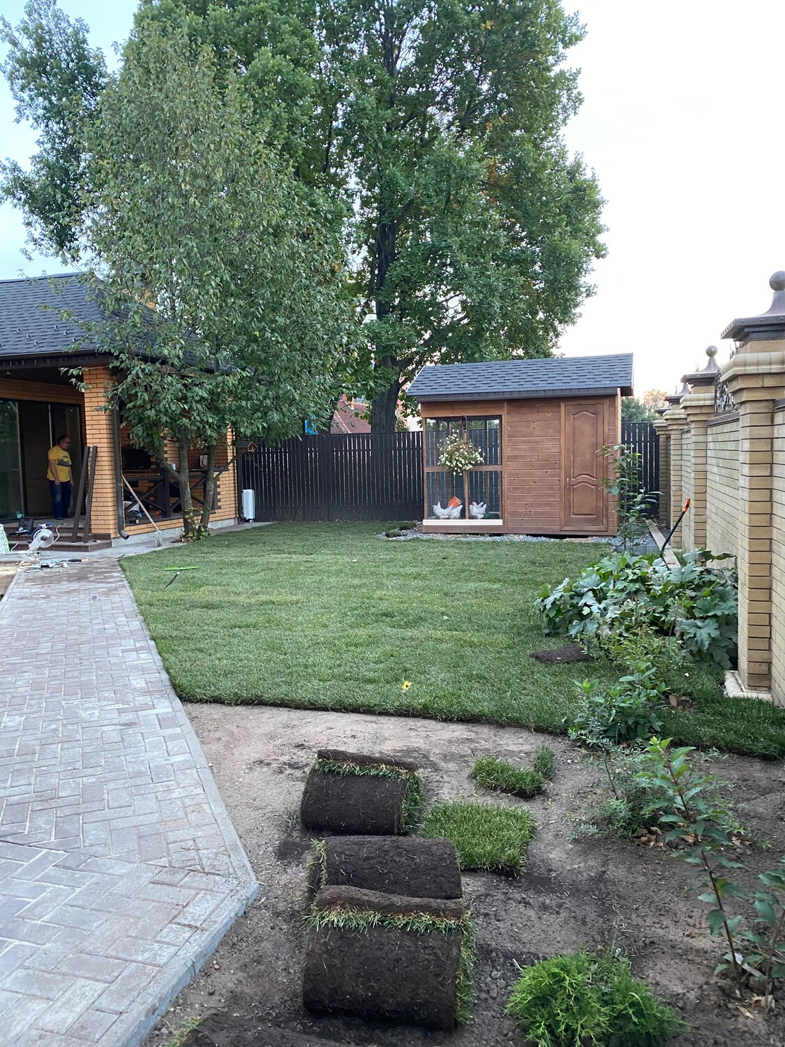 дача, загородный дом, двор, участок, в деревне