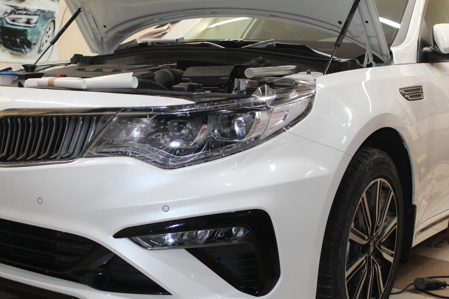 автомобиль, авто, киа оптима gt 2018 омыватель фар, бмв броня, kia optima 2018 restyling