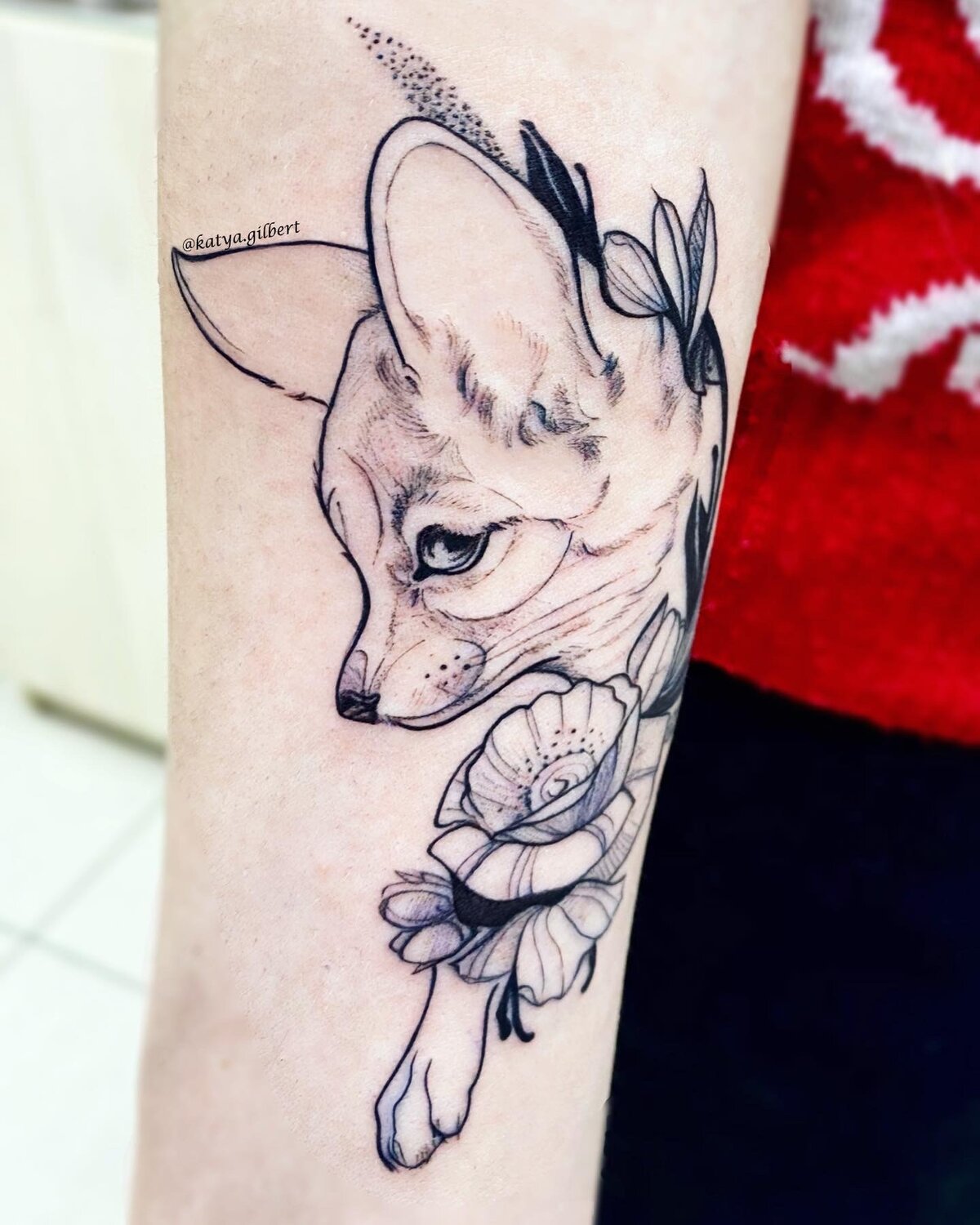 tattoo, татуировка, тату лисы, татуировки животные, pet tattoo