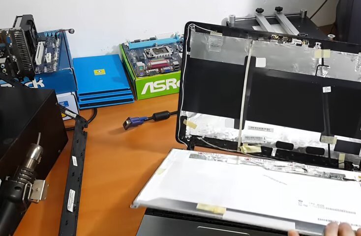 Замена экрана на ноутбуке