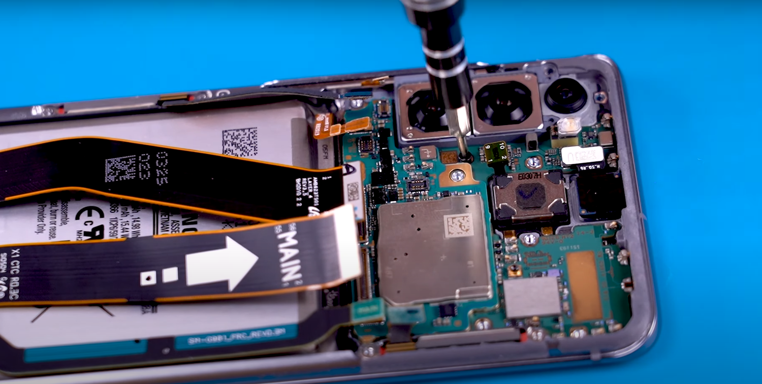 разобранный смартфон, samsung galaxy s20 ultra 5g teardown, смартфон, samsung s7 микрофон, samsung a5 2017 плата