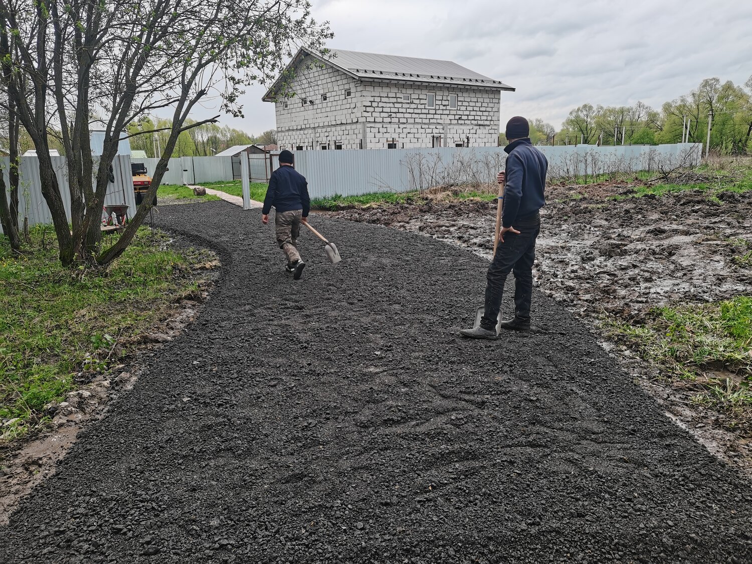 в деревне, сельский, участок, во дворе, улица