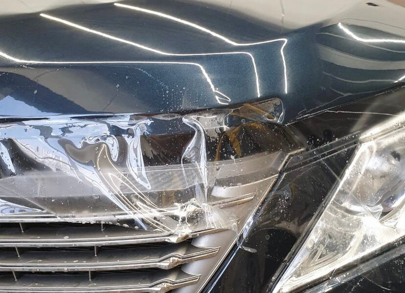 автомобиль, авто, бронепленка на авто артикул, бронепленка а1, антигравийная пленка капота нива
