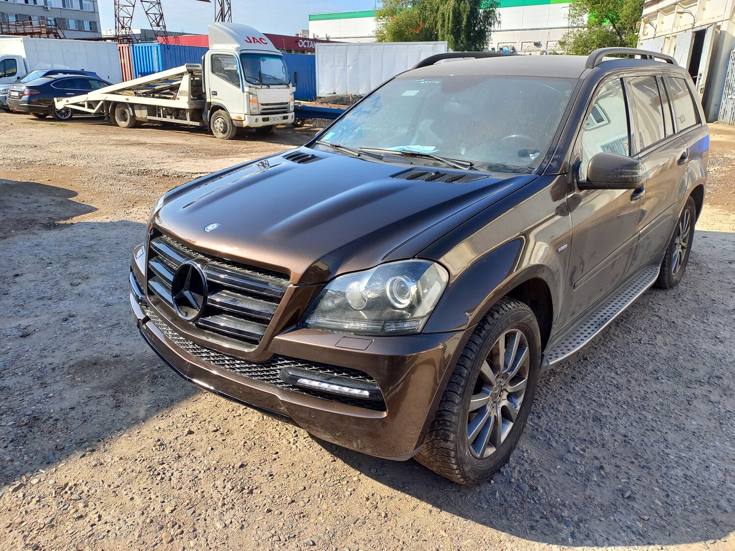 mercedes-benz gl-класс, мерседес gl 164, mercedes-benz, mercedes-benz gl-класс (x164) коричневый, Mercedes-Benz GL-klasse II (X166)