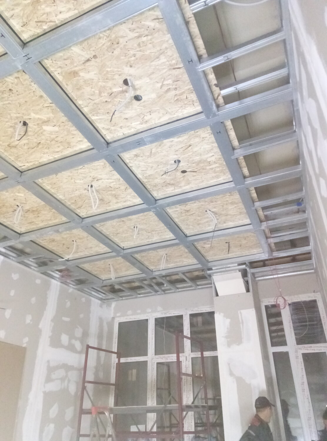 акустик групп шумоизоляция потолка, шумоизоляция потолка, каркас потолка на виброподвесах, утеплитель для потолка в квартире, каркас для гипсокартона