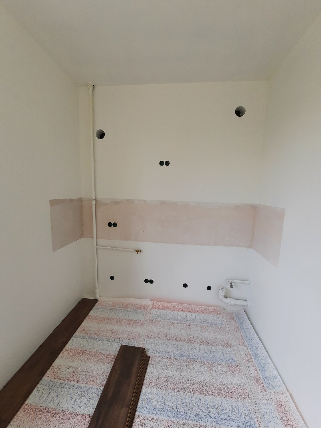 квартира, южная битца отделка white box, ванная комната, стен, ванна