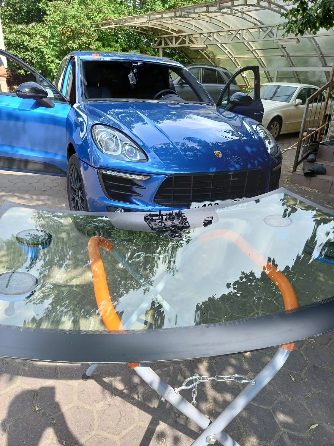 синий порше, порше макан, porsche cajun, porsche macan gts, порше макан 2017