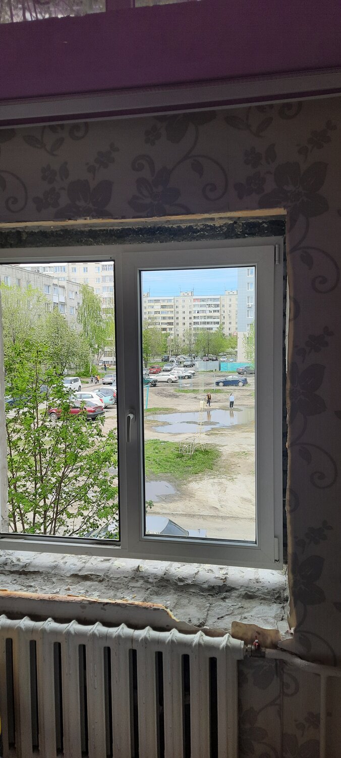 окно, откос окна, пластиковые окна, окна без откосов, пластиковые окна без откосов