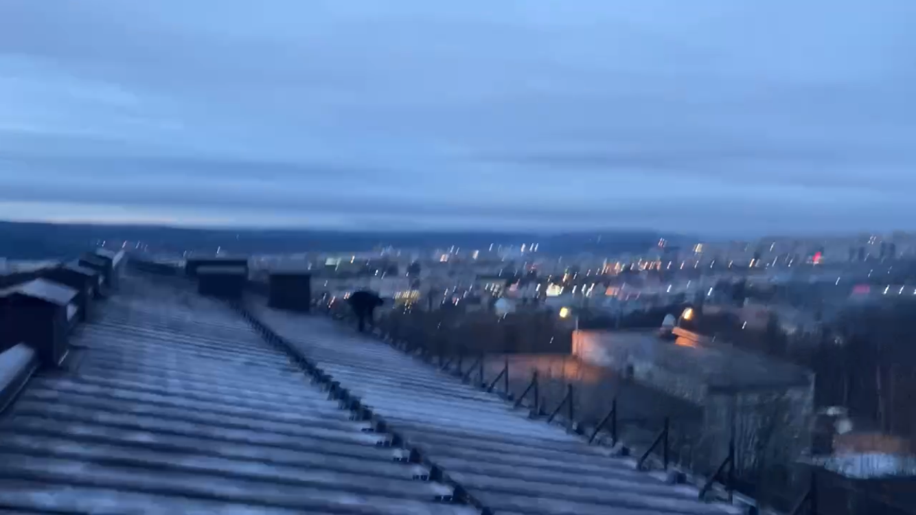 городской пейзаж, закат, город, природа, обнинск вид с крыши