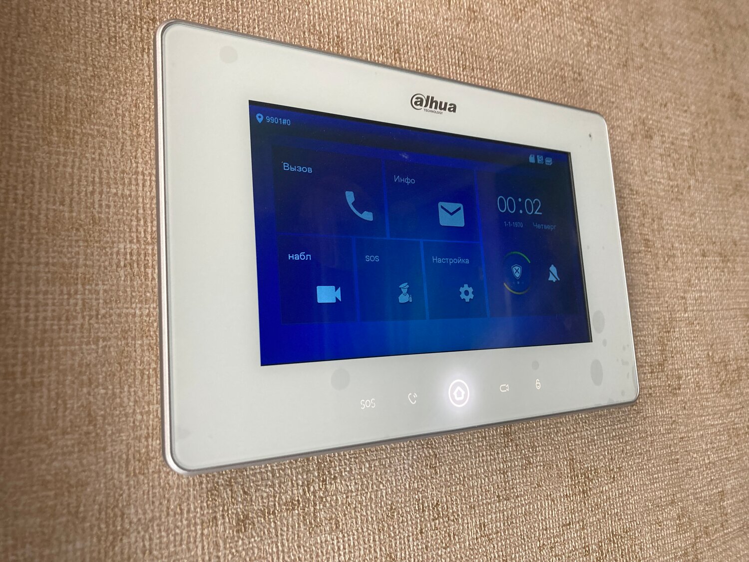 dhi-vth5241dw 10-ти дюймовый wi-fi монитор видеодомофона, экран, dahua dh-vth5221d-c, dh-vth5221dw, dh-vth5221d, монитор видеодомофона wi-fi