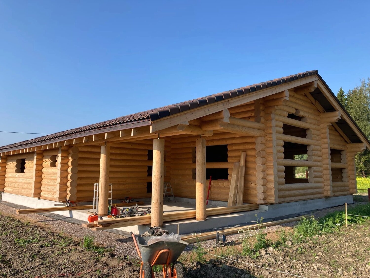 сруб бани, сруб дома, сруб бани из бревна, одноэтажный дом из бревна, сруб шале из бревна