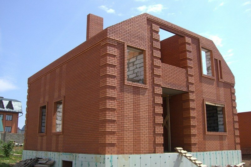 кирпич дом, дома из рядового кирпича, кладка кирпича, кладка из кирпича, дома из двойного керамического кирпича