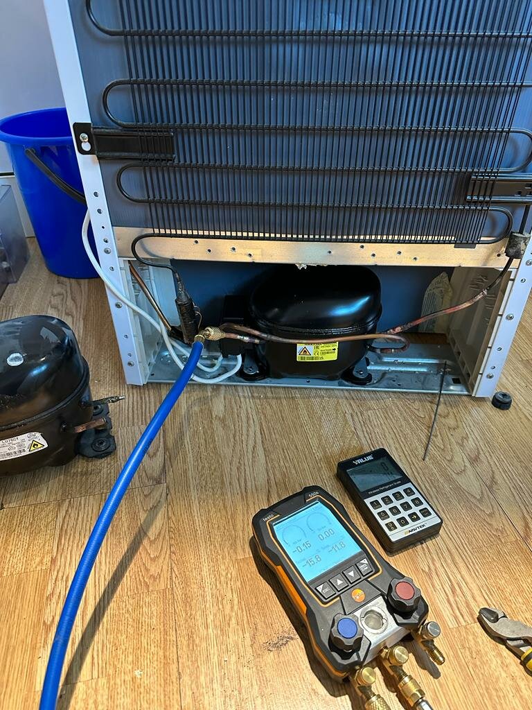 утечка фреона, заправка холодильника фреоном, ремонт холодильников, бытовая техника, холодильник