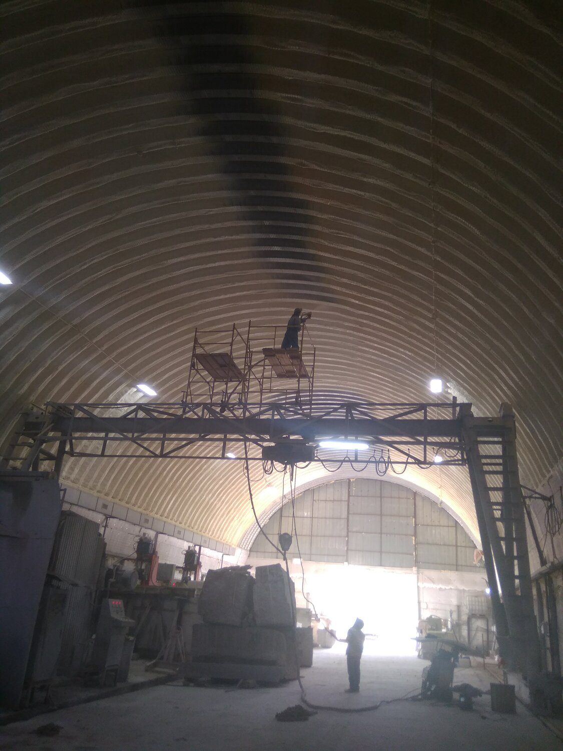 ангар, арочный ангар, ангар склад, деталь, склад