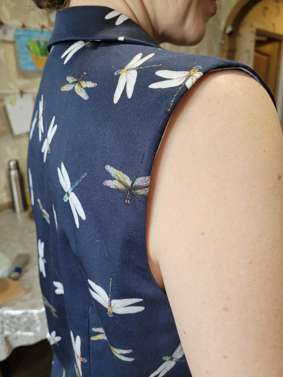 одежда, платье летнее, повседневные платья, ткань, платье с цветочками