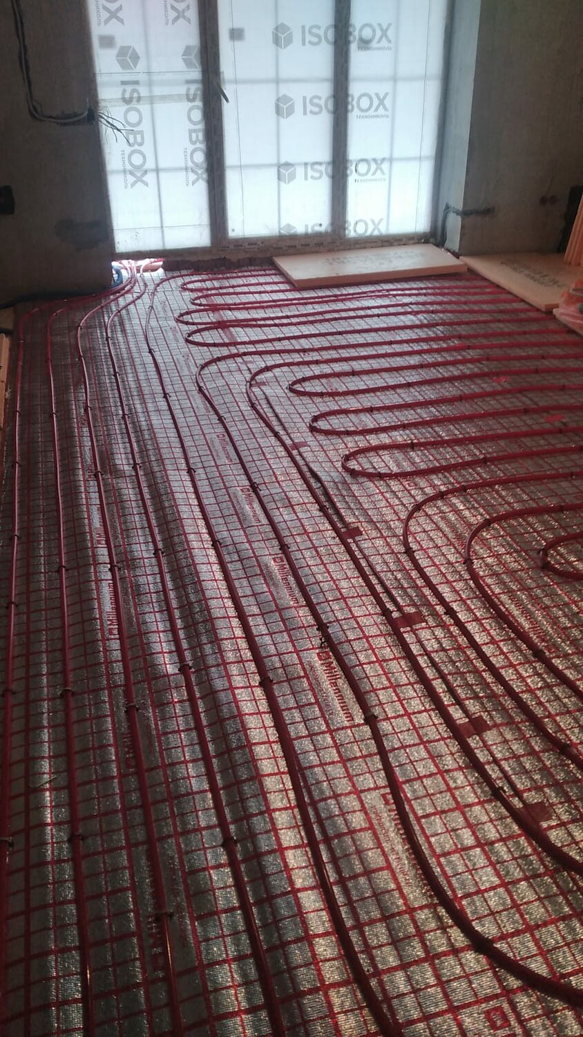 монтаж теплого пола, установка теплого пола, стяжка теплого пола, монтаж водяного теплого пола, укладка теплого пола