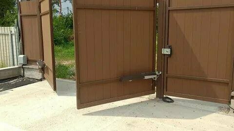 распашные ворота с электроприводом дорхан, распашные ворота, распашные ворота автоматика, автоматические распашные ворота, ворота распашные металлические с калиткой