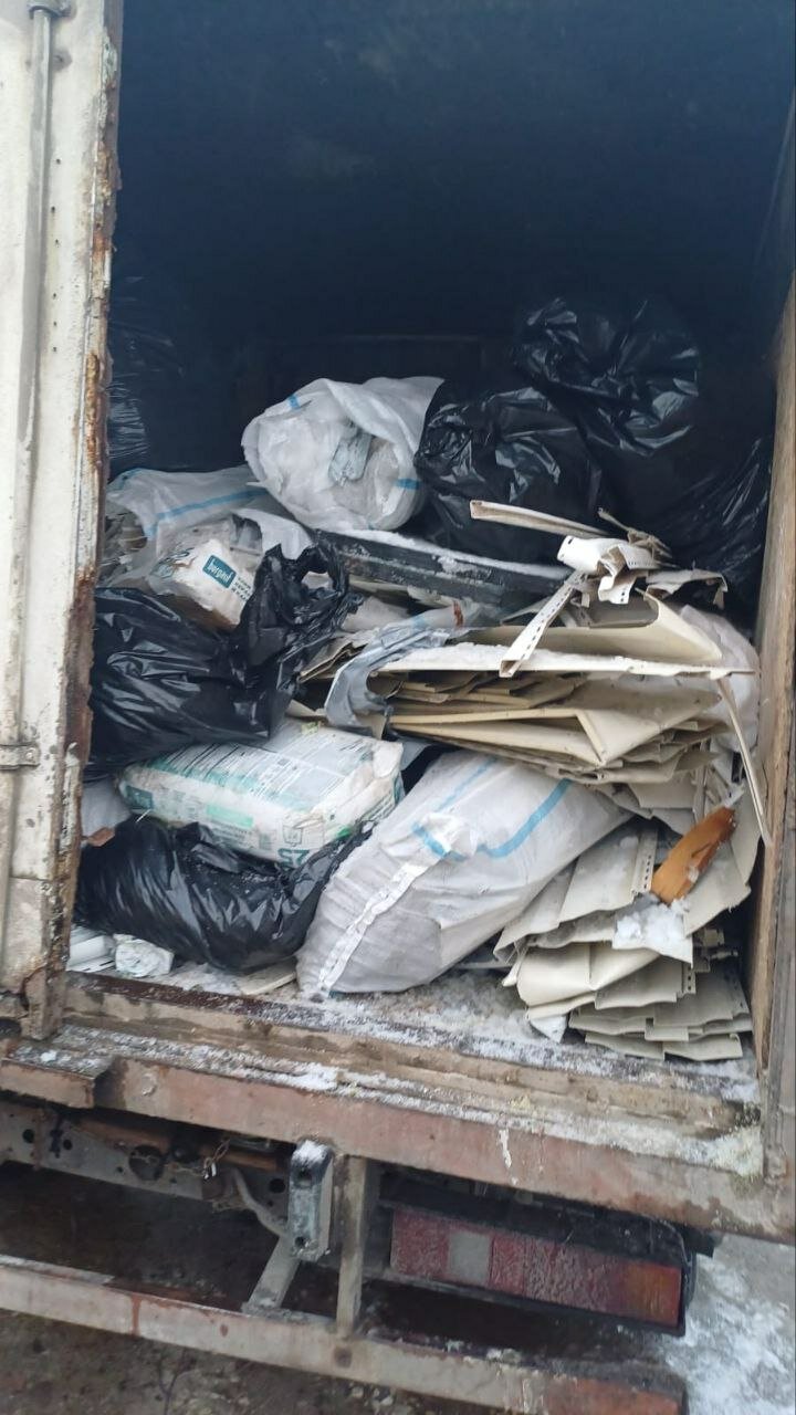 вывоз мусора газель, вывоз мусора, вывоз