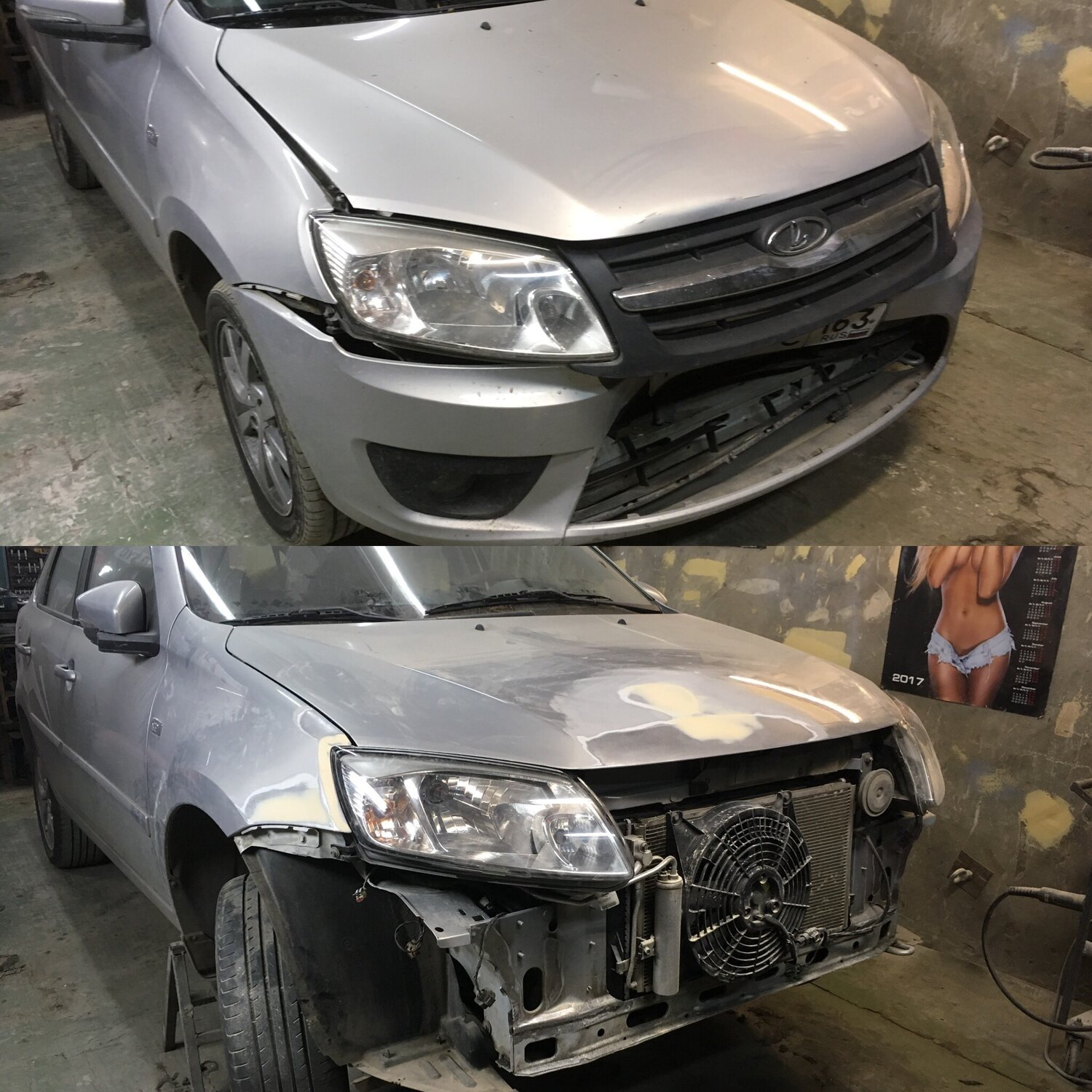 автомобиль, авто, разбитый бампер лада гранта, lada granta, лада гранта лифтбек дтп