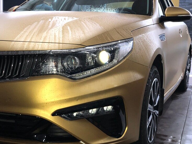 автомобиль, авто, киа оптима золотистая, оптима в золотой пленке, kia optima золотая