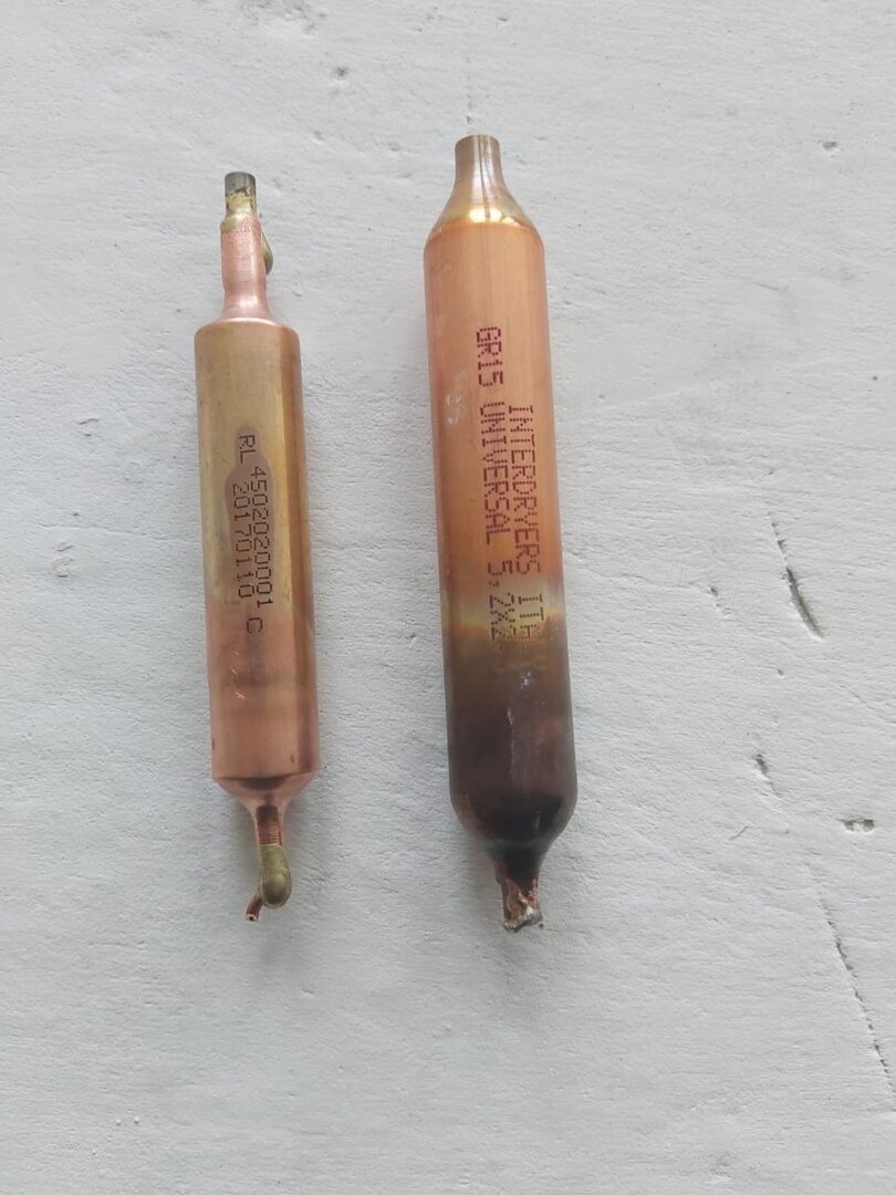 фильтр осушитель sm215 15гр. 5.2x2.3 dena, фильтр-осушитель, фильтр осушитель 60 гр, фильтр-осушитель для холодильника под 4мм трубку, фильтр осушитель sm 2-30