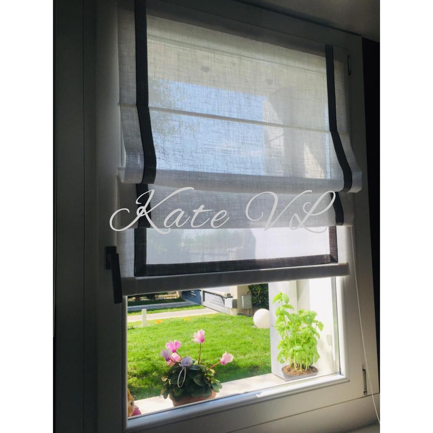 римская штора, римские шторы, римская штора профиль, римская штора с тюлью, римские шторы на липучке