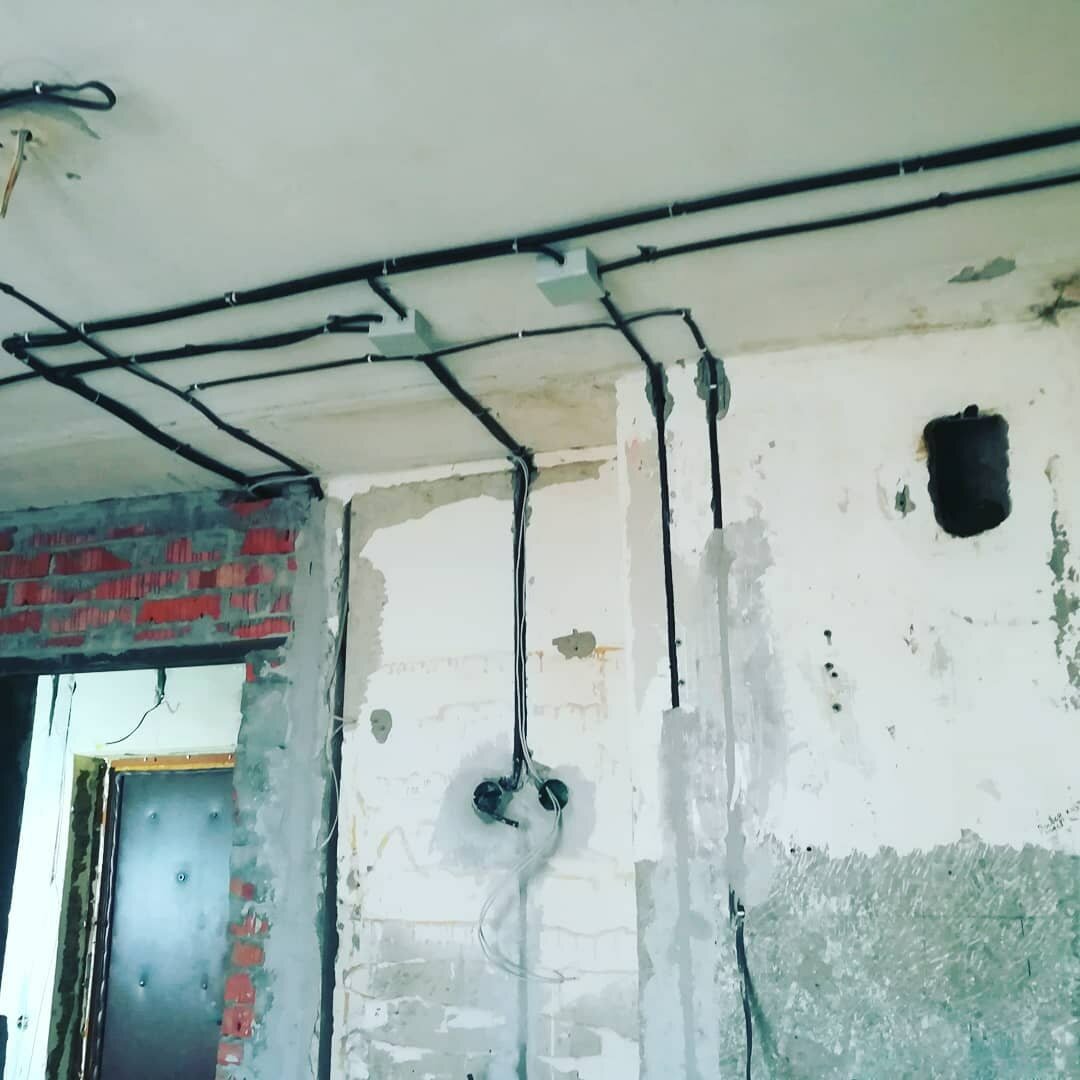 электромонтаж, электропроводка в хрущевке, электромонтажные работы, черновая электрика в квартире, электромонтаж от а до я