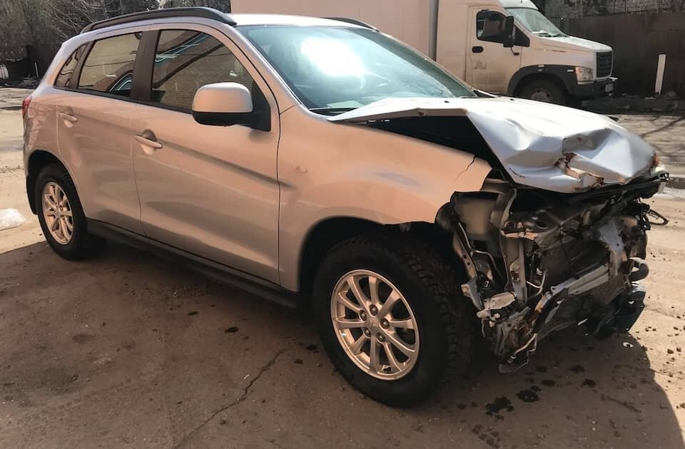 mitsubishi asx 2014 битый, автомобиль, авто, битый автомобиль, бу авто