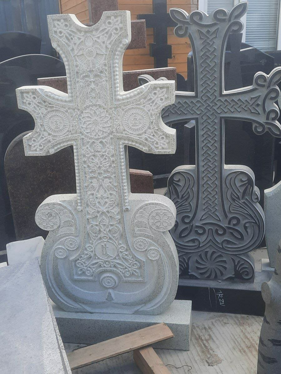 армянский крест хачкар, крест хачкар, крест из гранита, мраморный памятник, армянский хачкар