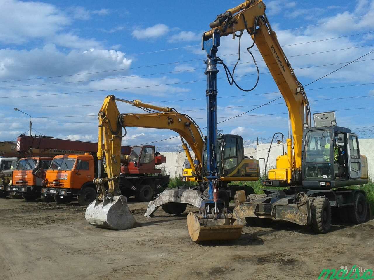 полноповоротный экскаватор до 10 тонн, колесный экскаватор, спецтехника экскаватор, колесный экскаватор jcb js160w, экскаватор hyundai 180